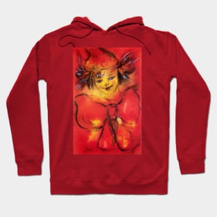 RED CLOWN WITH RIBBON Hoodie